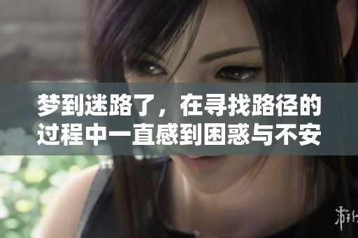 梦到迷路了，在寻找路径的过程中一直感到困惑与不安