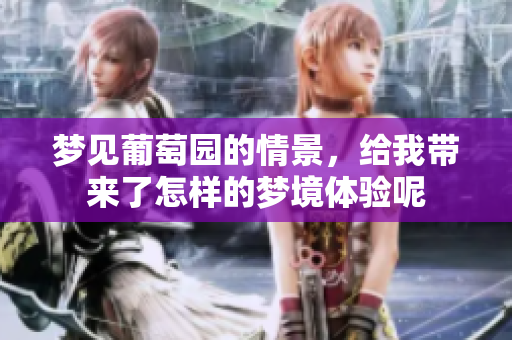 梦见葡萄园的情景，给我带来了怎样的梦境体验呢