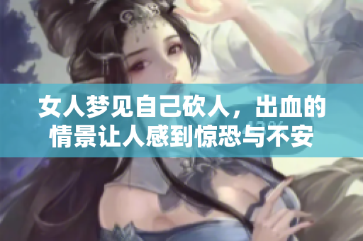 女人梦见自己砍人，出血的情景让人感到惊恐与不安