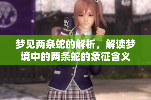 梦见两条蛇的解析，解读梦境中的两条蛇的象征含义