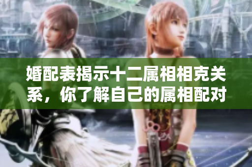 婚配表揭示十二属相相克关系，你了解自己的属相配对吗？