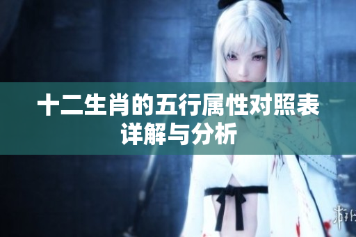十二生肖的五行属性对照表详解与分析