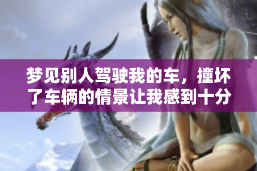 梦见别人驾驶我的车，撞坏了车辆的情景让我感到十分困惑。