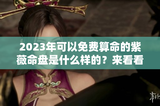 2023年可以免费算命的紫薇命盘是什么样的？来看看吧！
