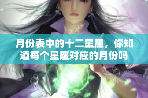 月份表中的十二星座，你知道每个星座对应的月份吗
