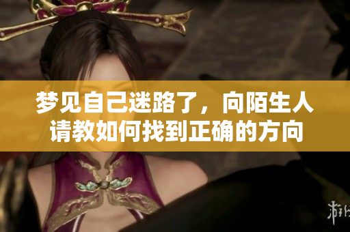 梦见自己迷路了，向陌生人请教如何找到正确的方向