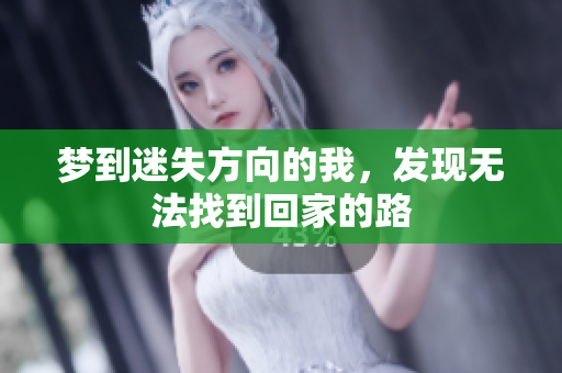 梦到迷失方向的我，发现无法找到回家的路